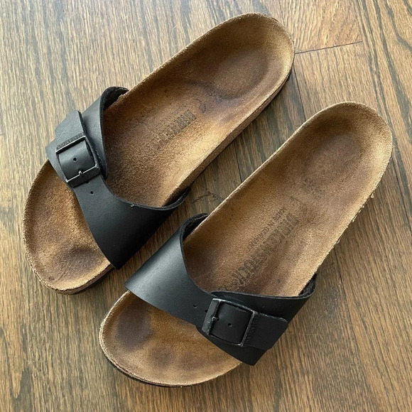 BIRKENSTOCK Madrid Sandals Birko-Flor slip on EU 37 L6 M4 - Picture 13 of 13
